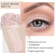 Eyeshadow Single Matte, High-Pigment Monochrome Eye Shadow Pressed Powder, Everyday Velvety Silky Eye Makeup Looks, Profes...