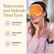 Heated Eye Mask for Dry Eye Relief - Stye Treatment, Warm Compress for Eyes, Sinus Mask, Electric Warming Patch - Champagn...