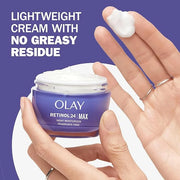 Olay Retinol Face Moisturizer, 24 MAX Anti-Aging Night Cream for Women, Fragrance-Free, Non Greasy - Anti-Wrinkle, Smooth ...