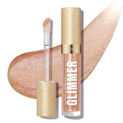 REVLON Super Lustrous Glimmer Gloss, Non-Sticky Lip Gloss, High-Shine Finish, Plant-Based Glitter, 004 Happy Hour, 0.13 fl...