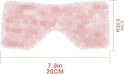Natural Crystal Eye Mask, Rose Quartz Eye Mask for Alleviate Puffiness Massage Relax Wrinkles Relieve Migraine Meditation ...
