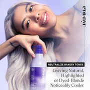 Eva NYC Tone It Down Purple Conditioner for Blonde & Color-Treated Hair, Eliminates Brassy Yellow Tones, Hair Moisturizer,...
