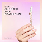 About Face Fuzz-Free Compact Facial Razors for Shaving & Exfoliating - Includes 3 Beauty Groomers - For Face, Lips & Eyebr...