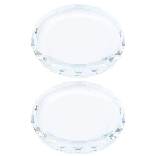 2PCS Nail Art Painting Color Toning Glass Board,