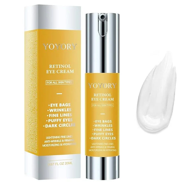 Retinol Under Eye Cream - Anti-aging Eye Cream for Eye Bags, Dark Circles, and Fade Wrinkles, Fine Lines Skin Care Treatme...