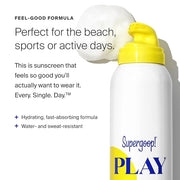 Supergoop! PLAY Body Mousse SPF 50 with Blue Sea Kale - 3 oz, Pack of 2 - Broad Spectrum Whipped Sunscreen for Sensitive S...