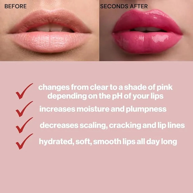 Just Glow Skincare & Beauty Magic Lips Color Changing Lip Gloss - Color Changing Lip Oil - Non-sticky, Hydrating, Moisturi...