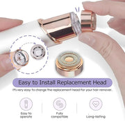 Gen 2 Replacement Heads for Flawless Facial Hair Remover, Shaver Pro Replacement Blades Heads Compatible with Finishing To...