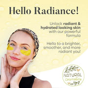 Under Eye Patches for Puffy Eyes and Dark Circles, Gel Eye Masks with Caffeine, Collagen & Vitamin C, Deeply Moisturizing,...