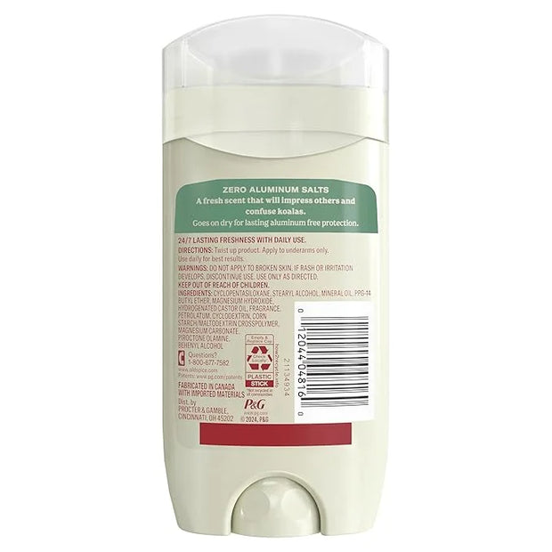 Old Spice GentleMan's Aluminum Free Dry Feel Deodorant for Men, 24/7 Lasting Freshness, Gentle on Skin with Skin Condition...