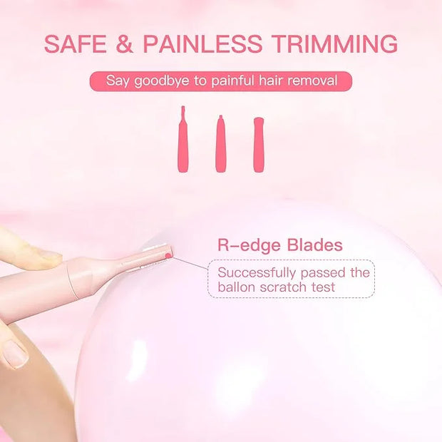 Nose Hair Trimmer for Women, 3in1 Electric Eyebrow Trimmer Waterproof Facial Hair Removal Rechargeable Hair Shaver Razor f...