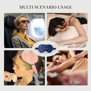 THXSILK Sleep Mask 100% 19 Momme Pure Mulberry Silk Super Smooth Cooling Decorative Sleep Eye Mask Blackout Eye Cover with...
