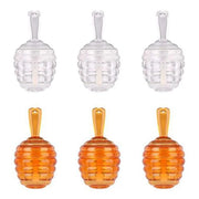 lasenersm 6 Pieces Empty Lip Gloss Tubes Reusable Lip Gloss Containers Honey Pots Shaped Lips Gloss Tube 9 ml Empty Refill...