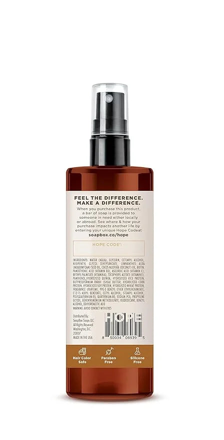 Soapbox Mane Tamer, Leave-In Conditioner Spray to Tame Frizz, Smooth Fly Aways, Hydrate, Add Shine & Detangle Dry, Damaged...