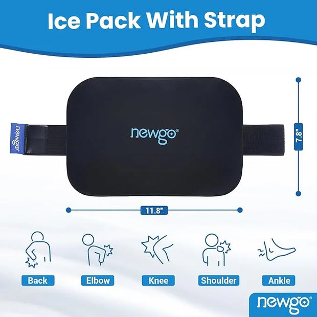 NEWGO Bundle of Gel Cold Eye Mask + Multipurpose Gel Cold Pack - Product Image