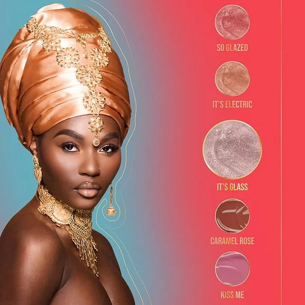 Juvia's Place Long Lasting Lip Gloss Reflect Barely There, Non-Sticky Luscious High Shine Glow, 16 oz, Light Neutral Beige...