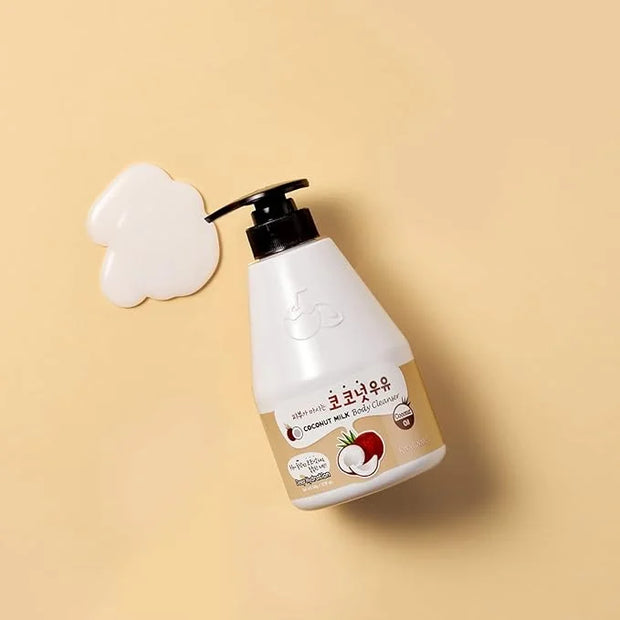 WELCOS Kwailnara Coconut Milk Body Lotion & Body Wash Set – Moisturizing & Revitalizing Korean Skincare Bundle with Coconu...