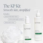 Glytone KP Kit – Exfoliating Body Wash, Glycolic Acid Lotion & Shower Pouf for Keratosis Pilaris – Smooth Rough Bumpy Skin...
