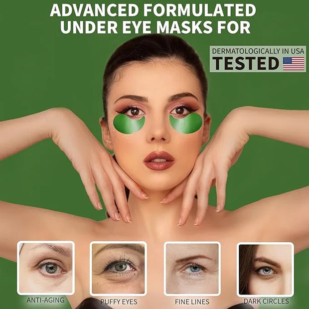 Under Eye Patches 70PCS, Green Tea Eye Patches for Puffy Eyes Treatment, Under Eye Masks for Dark Circles and Puffiness, N...