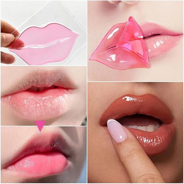 40 Pairs Eye Mask & Lip Mask, Moisturizing Lip Masks, 24K Gold Gel Crystal Collagen Under Eye Patches for Dark Circles, Wr...