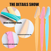 Eyebrow Razor for Women, iDeep 12 Pcs Eyebrow Razor with Safety Cover 4 Color Facial Hair Removal Shavers Dermaplane Razor...
