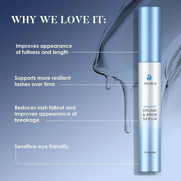 Eyelash Growth Serum, Makes Lashes Longer and Thicker, Suitable for Sensitive Eyes, For Natural Eyelashes, Extensions and ...