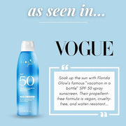 Florida Glow SPF 50 Sunscreen Spray- Hawaii 104 Reef Act & Florida Keys Compliant Broad Spectrum Water Resistant Sport Sun...