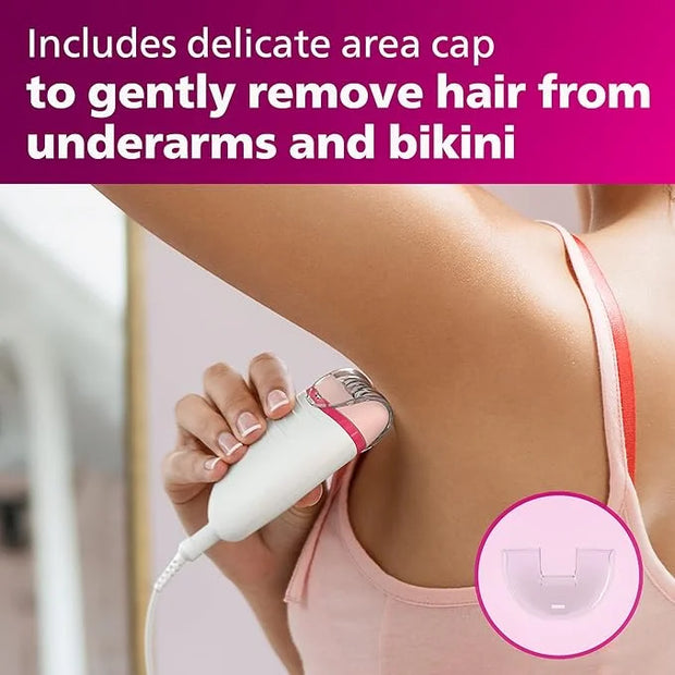 Philips Beauty Satinelle Essential Compact Hair Removal Epilator for Women, BRE235/04 (Corded Use Only) - Product Image