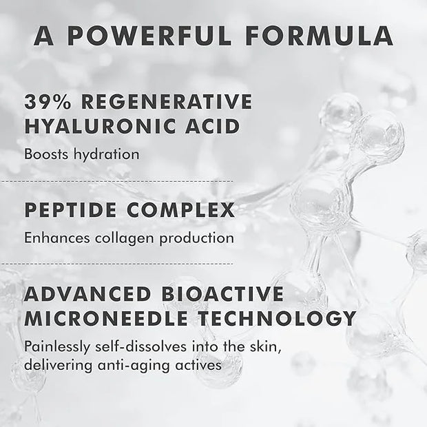 skyn ICELAND Dissolving Microneedle Under Eye Patches with 39% Hyaluronic Acid & Peptides No-Slip Eye Masks for Firming Wr...