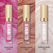 REVLON Super Lustrous Glimmer Gloss Gift Set, 3-Piece, Non-Sticky Lip Makeup, Plant-Based Glitter, High-Shine Finish, 008 ...