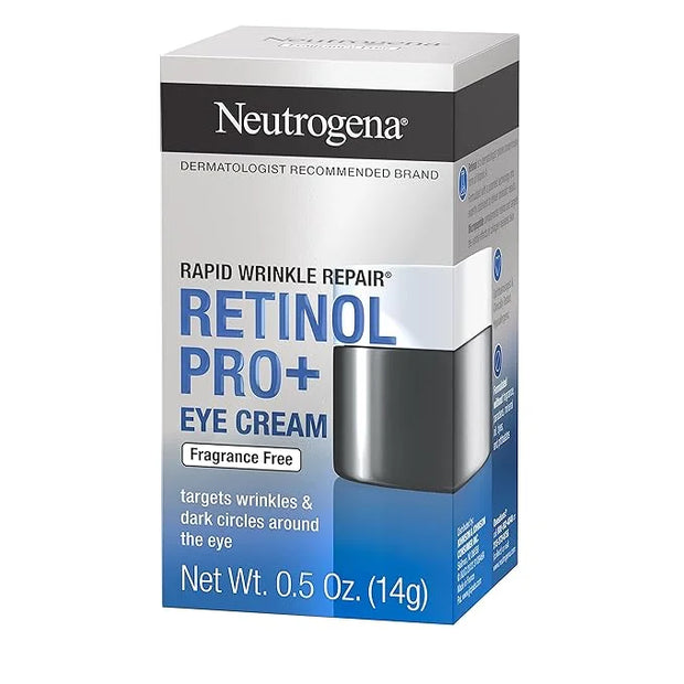 Neutrogena Rapid Wrinkle Repair Retinol Pro+ Anti-Wrinkle Eye Cream, Targeted Eye Cream for Wrinkles & Dark Circles, Formu...