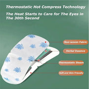 Qiai Self-Heating Steam Eye Mask 10 Packs for Better Sleep&Eye SPA|Reduce Dark Circles & Puffiness|Relief Eye Fatigue Dry&...