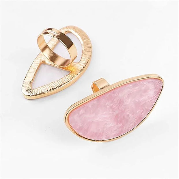 2 Pcs Resin Mixing Palette with Finger Rings