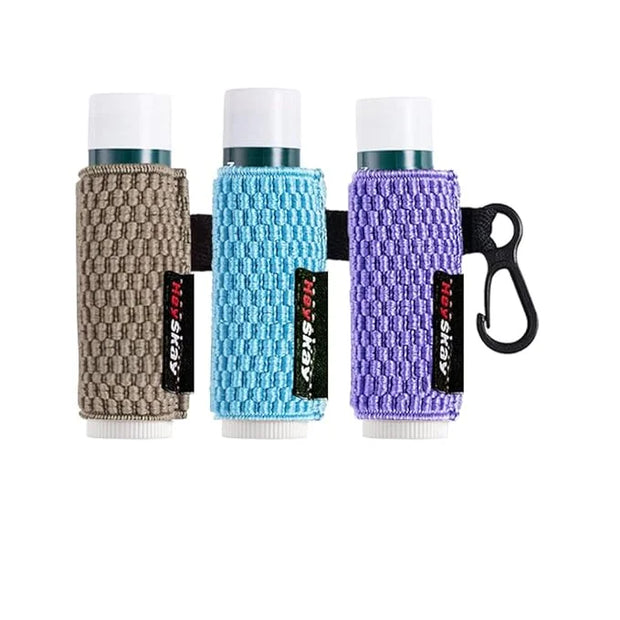 3PCS Lip Balm Holder Sleeves Keychain