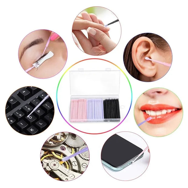 400pcs micro applicator brush,jassins microswabs
