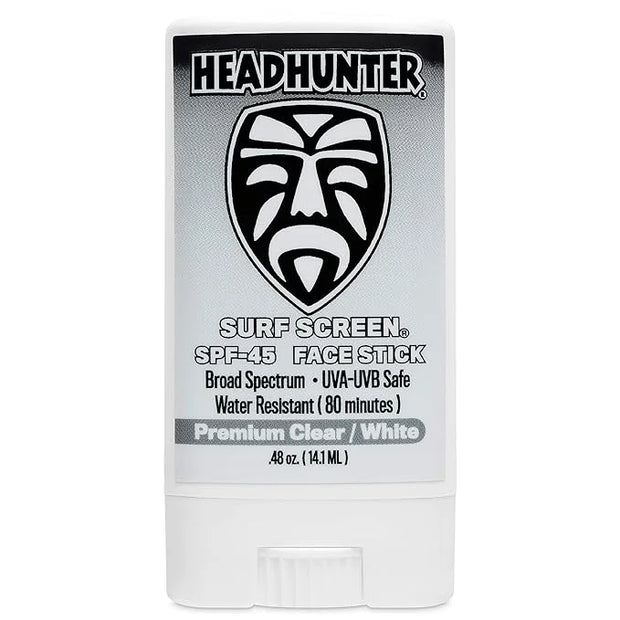 Headhunter Sunscreen Face Stick SPF 45, Waterproof Surf Sunblock for Waterman, Water-Resistant Facial Sunscreen for Ultra-...