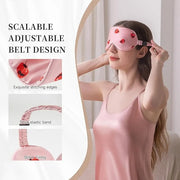 THXSILK Sleep Mask 100% 19 Momme Pure Mulberry Silk Super Smooth Cooling Decorative Sleep Eye Mask Blackout Eye Cover with...