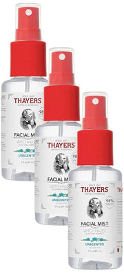 THAYERS Witch Hazel Facial Mist Toner with Aloe Vera, Unscented, Trial Size, 3 Ounce (Pack of 3) - Product Image