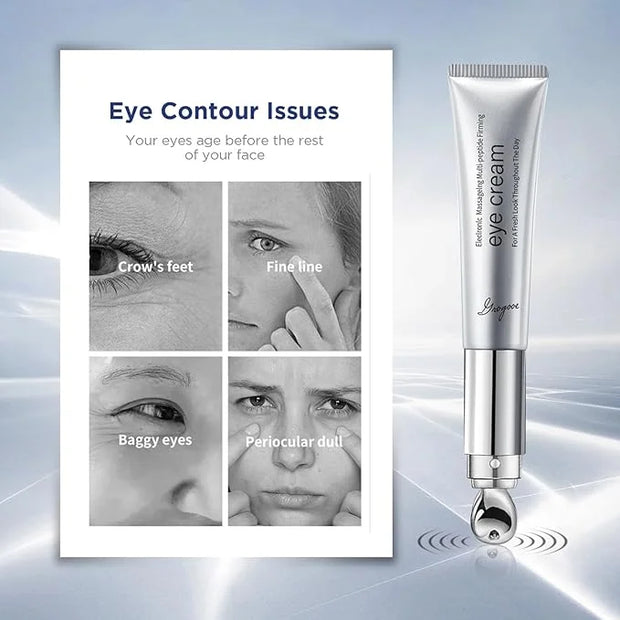 Under Eye Cream | Electric Wrinkle Eraser Massaging Eye Cream | With Multi-Peptide Firming & Retinol & Caffeine & Niacinam...