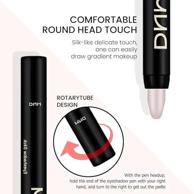 evpct 2Pcs Cream Eyeshadow Brightener Sticks Set for Eyes Waterproof, Champagne Shimmer & Pearl Shimmer Matte Metallic Eye...