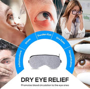 Heated Eye Mask for Dry Eyes, 5-Speed Timed Temperature Control, Digital Countdown, Warm Eye Compresses, Relieves Dry Eye ...