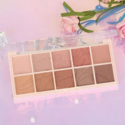 evpct 10 Colors Matte Nude Eye Shadow Palette Makeup for Older Women, Nude Brown Pink Cocoa Taupe Mauve Neutral Matte Crea...