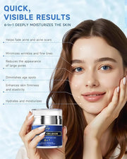 Retinol Cream for Face, Face Moisturizer with Collagen & Hyaluronic Acid, Anti Aging Neck Cream for Tightening Skin, Facia...