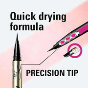 Heroine Make by KISSME Prime Liquid Eyeliner, Super Waterproof, Ultra Fine Tip for Precise Eye Makeup, Stay All Day Long, ...