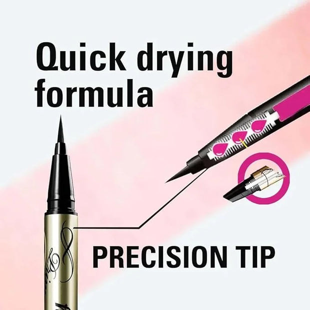 Heroine Make by KISSME Prime Liquid Eyeliner, Super Waterproof, Ultra Fine Tip for Precise Eye Makeup, Stay All Day Long, ...
