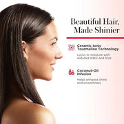 REVLON SmoothStay Coconut Oil Infused Hair Straightener - Flat Iron Hair Straightener for Sleek Straight Hairstyles, Enhan...