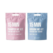 15 Min Pamper Me and Groom Me Kit (12pc): Home Spa Gift set with Korean Face Mask Essentials for Men and Women - Product I...