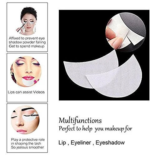 Eyeshadow Shields for Eye Makeup 100 Pcs Disposable Eyeshadow Stencil Lint Free Under Eye Patches Eyeshadow Gel Pad Pads L...
