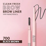Covergirl Clean Fresh Brow Nano, 700 Black Brown, Eyebrow Pencil, Ultra-Precise Tip, Waterproof, Transfer-Resistant, Built...