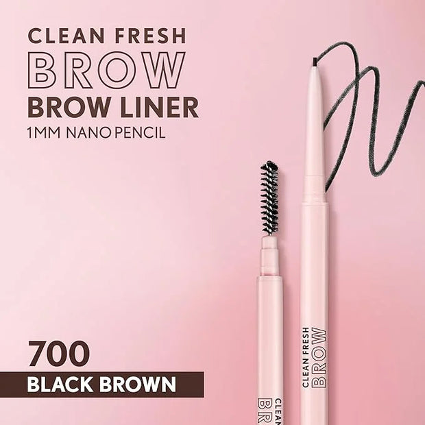Covergirl Clean Fresh Brow Nano, 700 Black Brown, Eyebrow Pencil, Ultra-Precise Tip, Waterproof, Transfer-Resistant, Built...